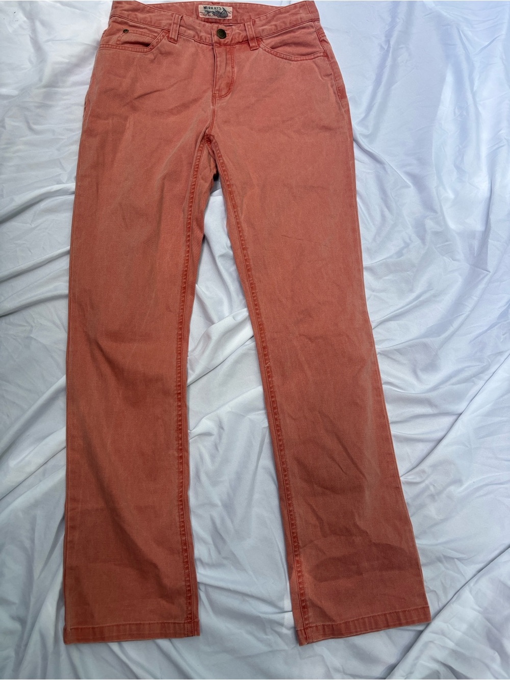 Murray’s Toggery Shop Straight Leg Lightweight Jeans in Nantucket Red